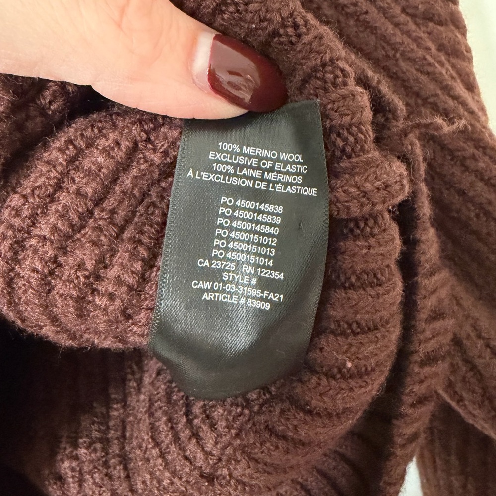 Babaton Seek Cable Knit Merino Wool Sweater - Picture 5 of 6